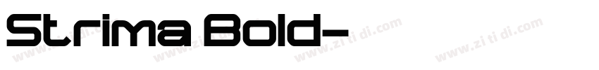 Strima Bold字体转换